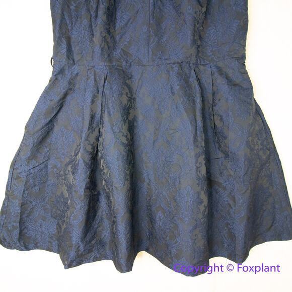 New! City Chic Ornate Dress in black lace and navy jacquard,‎ plus size 24 - Picture 6 of 16